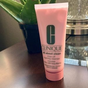 New never used! Clinique all about clean cleanser makeup remover 2.5 oz